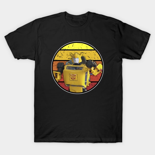 G1 - BumbleBee Vintage Sunset T-Shirt by Design_Lawrence